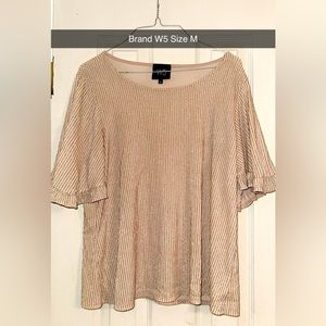 Textured Pink short sleeve shirt